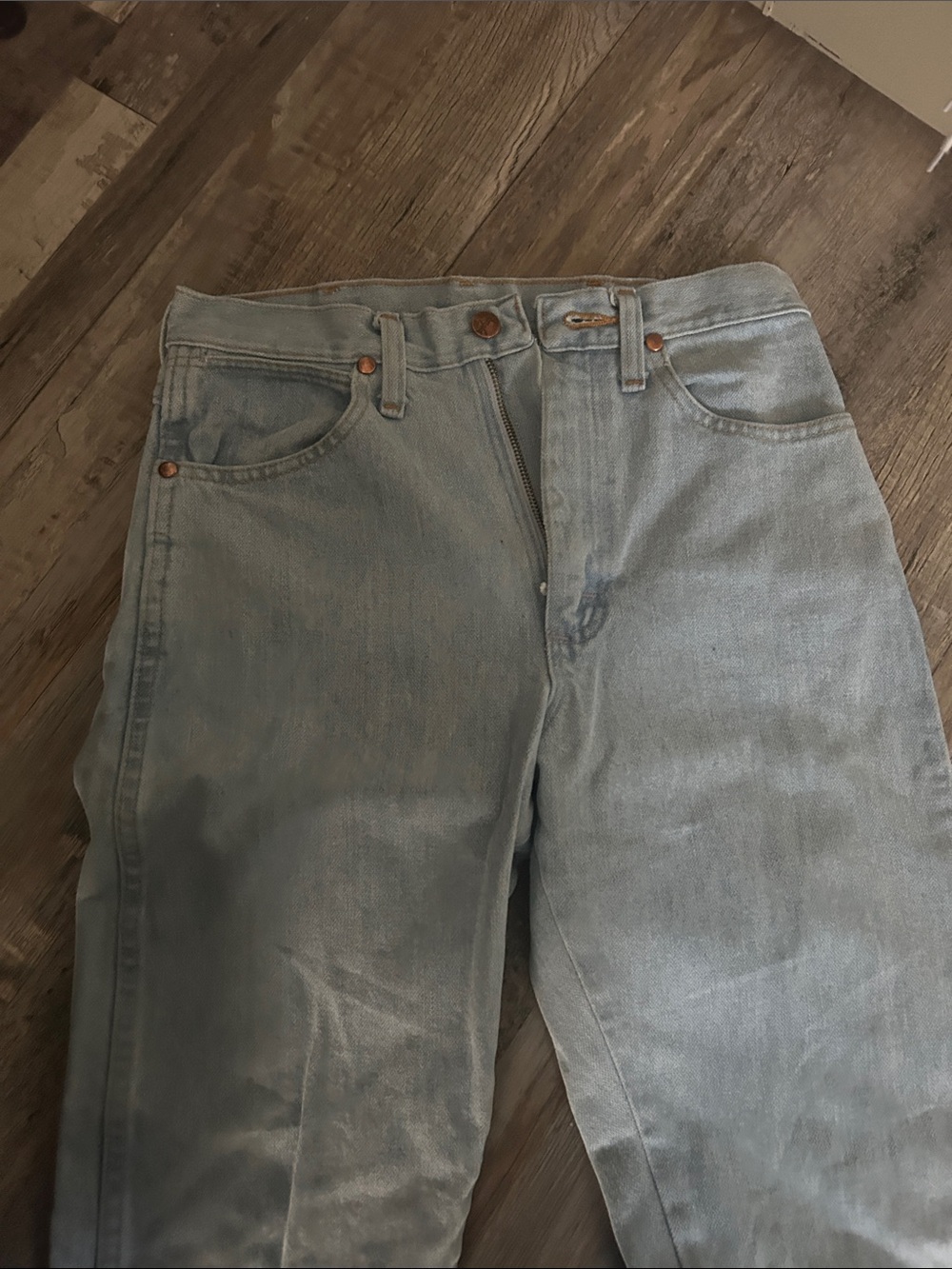 Wrangler Women's Straight Leg Jeans Light Blue Denim - Picture 2 of 4